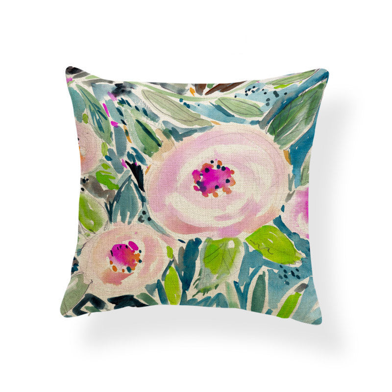 Daffodil printed cushion - DropOnline.co