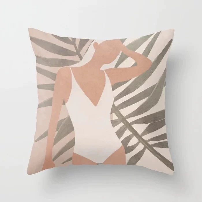 Abstract Geometric Portrait Pillowcase - Modern Art Home Sofa Cushion Pillow Cover - DropOnline.co