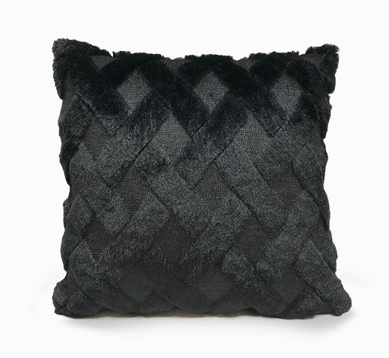 Plush Solid Color Sofa Pillowcase Living Room Cushion - DropOnline.co