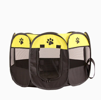 Folding Octagonal Pet Fence Oxford Cloth Cat And Dog Kennel
