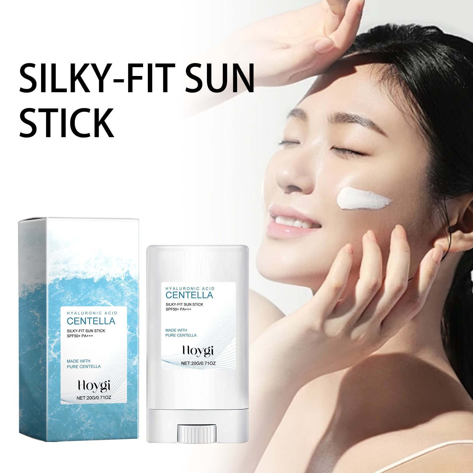 Hoygi Hyaluronic Acid Sunscreen Stick Gentle Moisturizing UV Protection For Sunburned And Reddened Skin - DropOnline.co