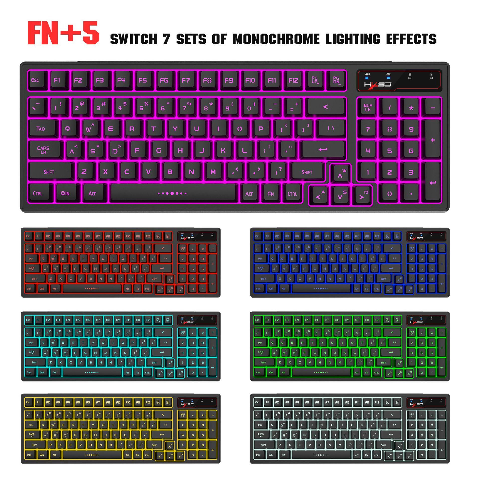 L99 Wireless Rechargeable 2.4G Keyboard And Mouse Film Set - DropOnline.co