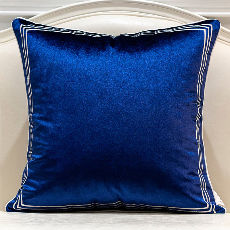 Patterned Cushion Cover Flannel Embroidered Home Decor Pillow Case - DropOnline.co