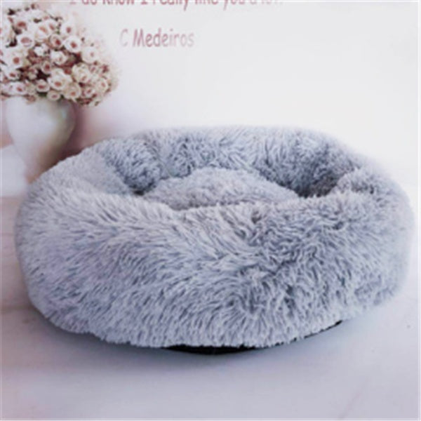 Round Long Hairy Autumn And Winter Nest Pad Cat Mattress - DropOnline.co