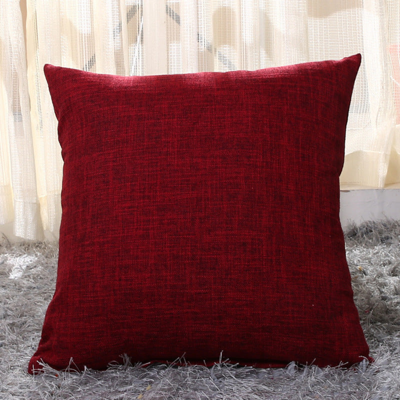 Solid color pillow cushion sofa cushion pillowcase - DropOnline.co