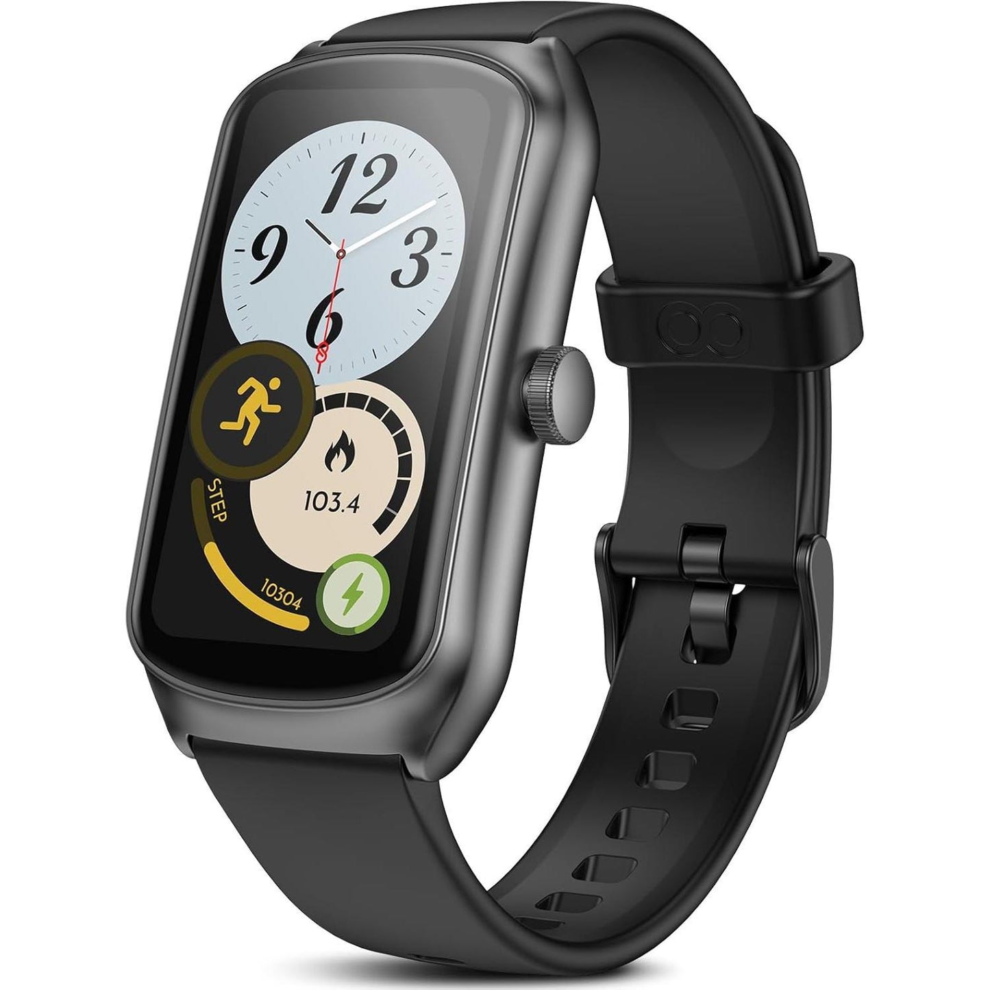 AMOLED Unisex Fitness Tracking Smartwatch With Heart Rate, Blood Oxygen And Sleep Monitoring, Waterproof Function, Pedometer, Swimming Health Activity Tracking - DropOnline.co