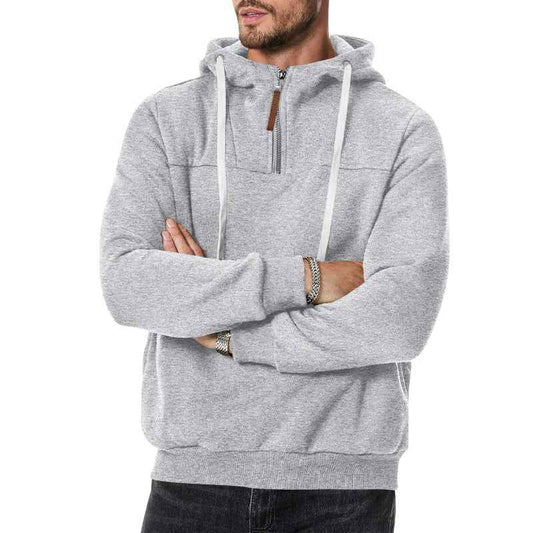 Men's Zip-up Hooded Sweatshirt New Style For Autumn And Winter