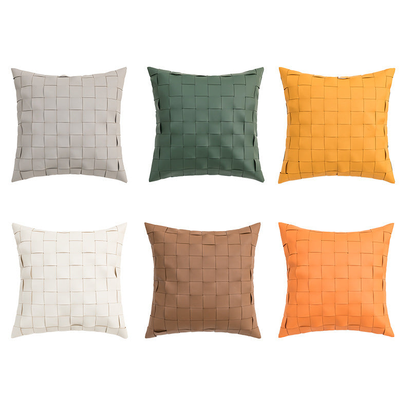 Nordic Instagram Style Geometric PU Stereo Cushion Cover - DropOnline.co
