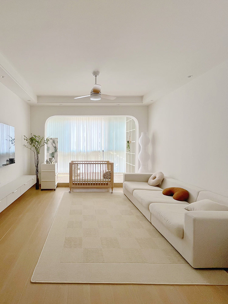 Log Wind Living Room Carpet Tea Table Cushion Bedroom Bed - DropOnline.co