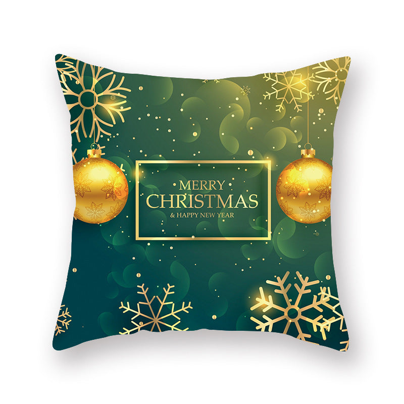 Christmas new peach skin cushion pillowcase - DropOnline.co