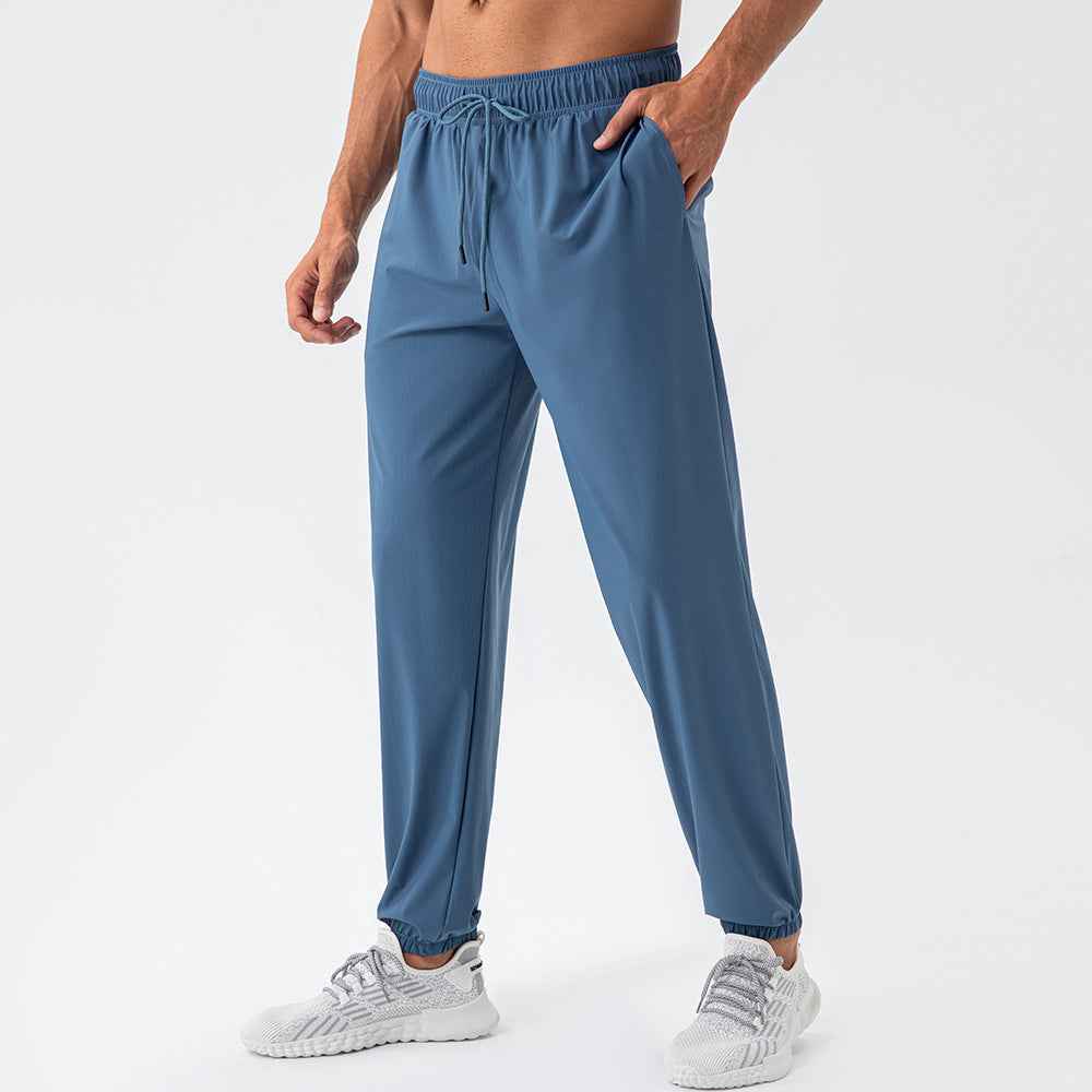 Men's Nylon Track Pants - Quick-Drying Loose Fit Athletic Pants