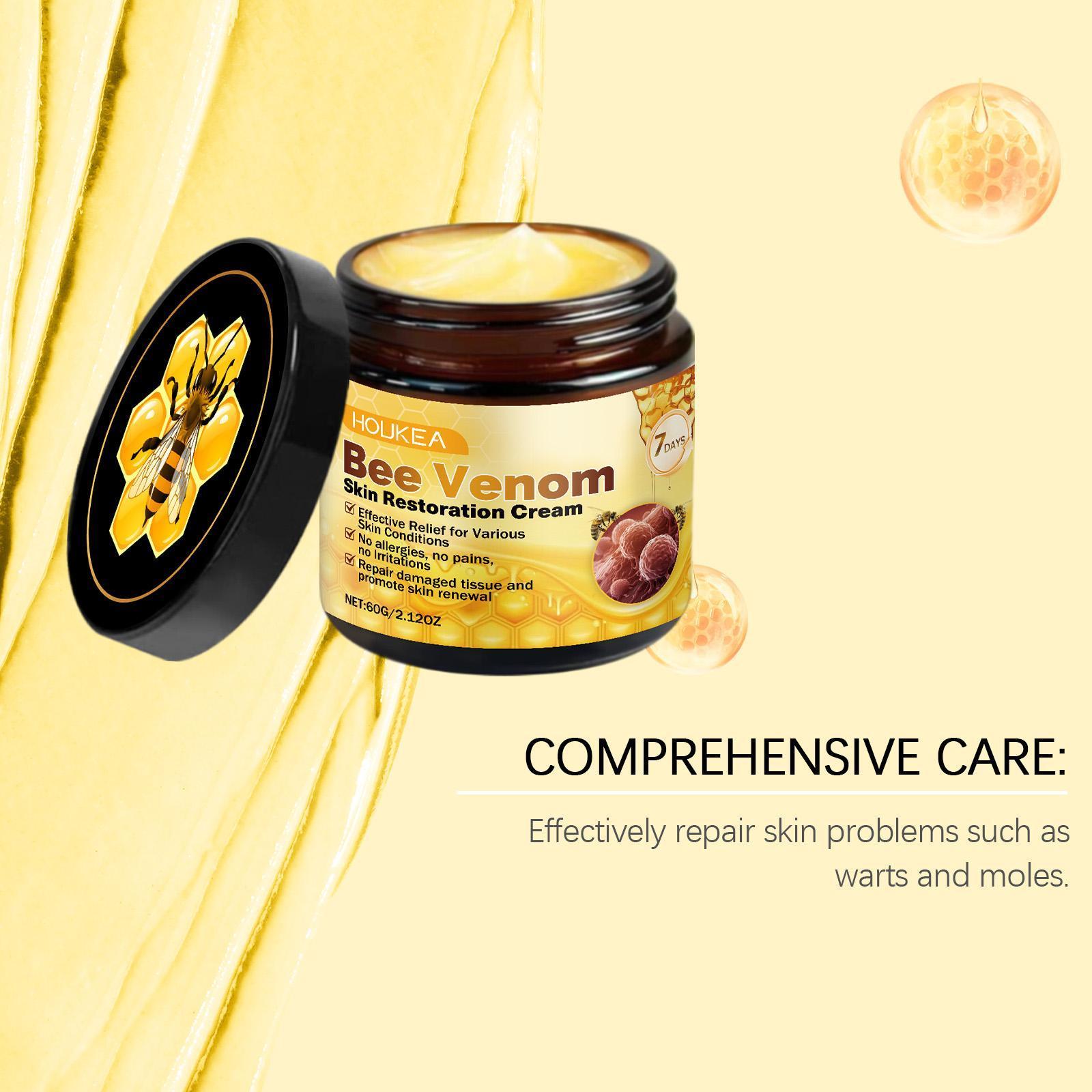 Houkeya Bee  Skin Care Cream Gentle Cleansing, Mole Removal, Moisturizing, Soothing Skin Care Cream - DropOnline.co