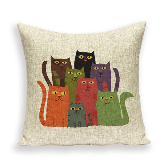 Linen Velvet Sofa Pillow Cushion Backrest - DropOnline.co