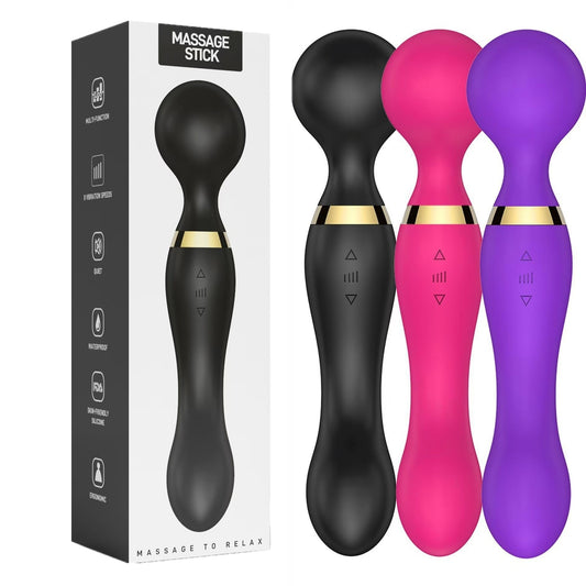 Powerful Multi-Speed Magic Massager Wand Massage Full Body USB Rechargeable 20s - DropOnline.co