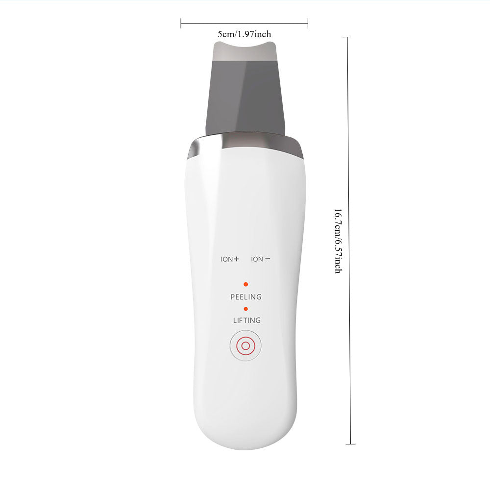 Electric Ultrasonic Skin Scrubber Face Spatula Home Ultrasonic Skin Scrubber Facial Cleaner Handheld Mini Derma Galvanica Tightening Face Scrubber Machine Skin Scrubber USB Ultrasonic - DropOnline.co