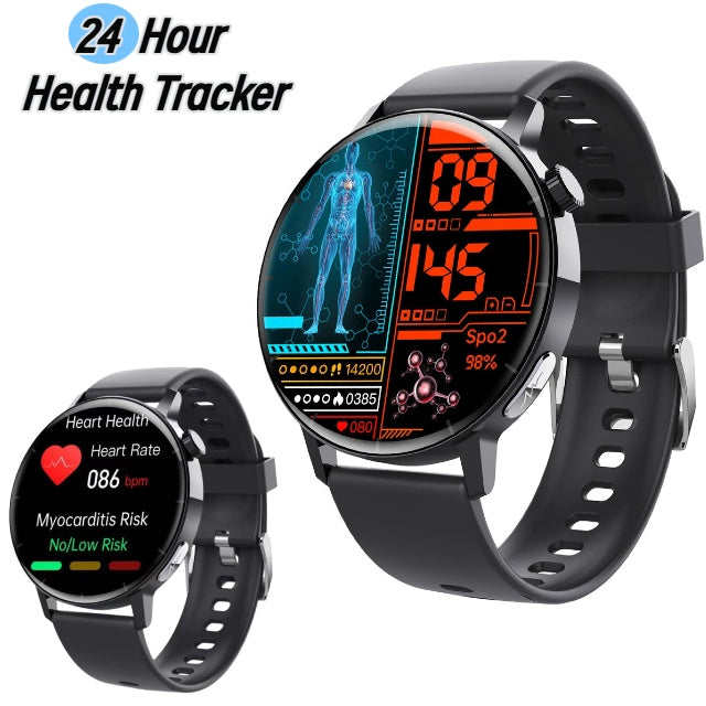 1.41-inch Health Smartwatch Fitness Tracker And Heart Rate-blood Oxygen-blood Pressure-sleep Monitor - DropOnline.co