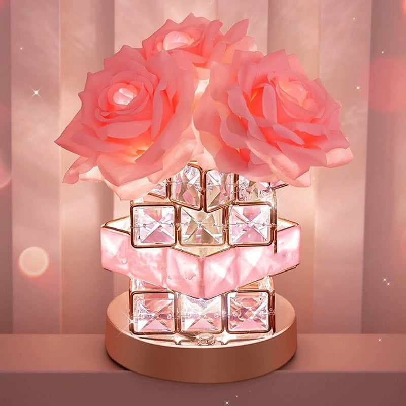 Rubik's Cube Crystal Lamp Bedroom Creative Decorative Atmosphere Home Decor - DropOnline.co