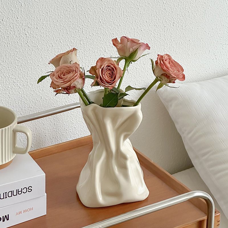 Simple Cream Style Vase Decoration Home Decoration - DropOnline.co