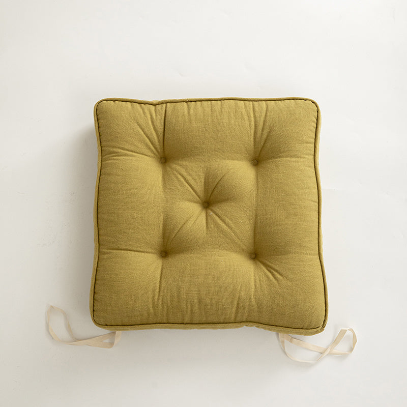 Japanese Simple Cotton And Linen Cushion Thickened And Anti-skid - DropOnline.co