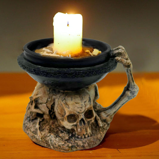 Skull Resin Candlestick Party Home Decoration - DropOnline.co