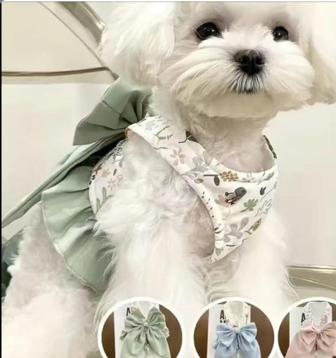 Pet Harness Leash Set Elegant Adjustable Half Vest Design For Cats Small Dogs Stylish Outdoor Walking Gear With Secure Escape Proof Fit Luxury Pet Gift For Cats Dogs - DropOnline.co