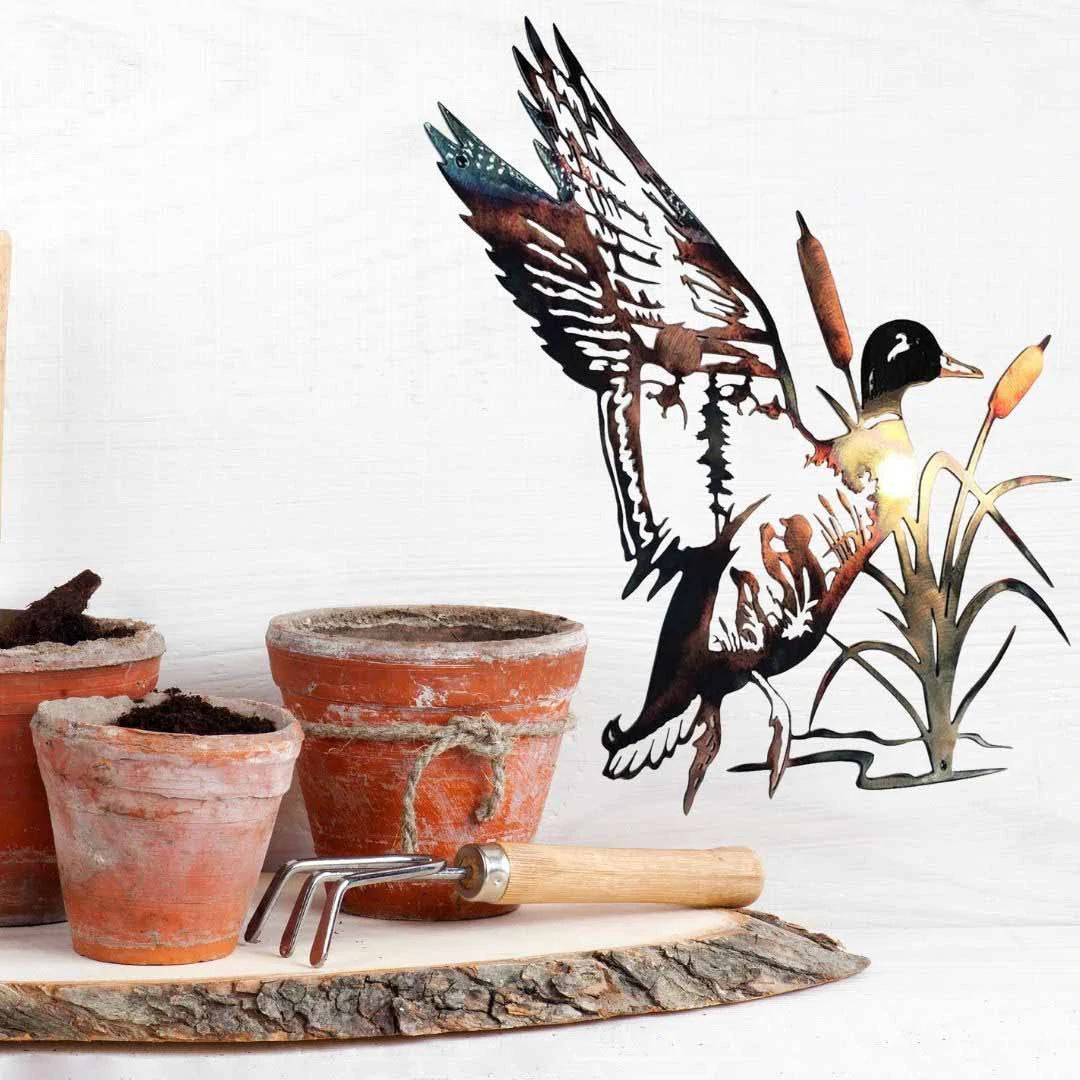 Home Decor Mallard Alloy Wall Art - DropOnline.co