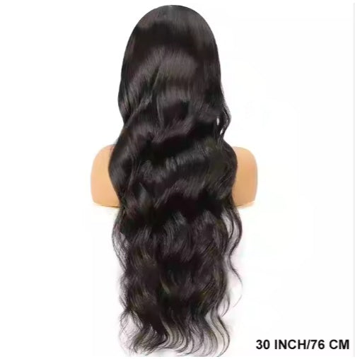 Ready To Go   HD Lace Front Wigs Glueless Put-on Go Body Wave Wig Pre-Plucked Blend Human Hair Transparent Lace Color - DropOnline.co