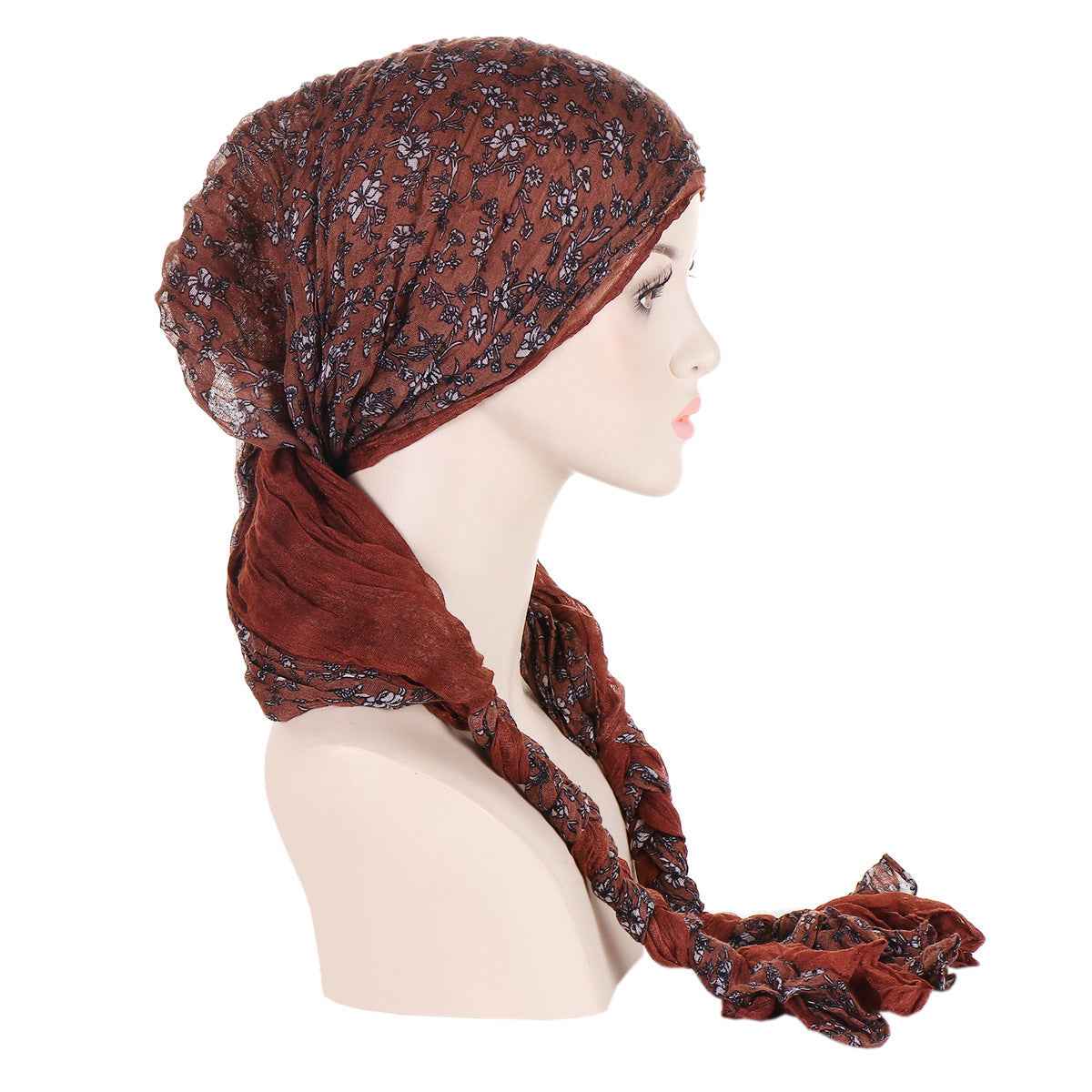 Tam-o'-shanter Hand-woven Braid Bandana Scarf Female Cap - Artisan Beret