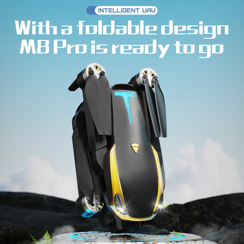 M8 Pro Drone Quadcopter Remote Control Handle Four Axis HD 6K Photography UAV Altitude Fixation Helicopter Toys - DropOnline.co