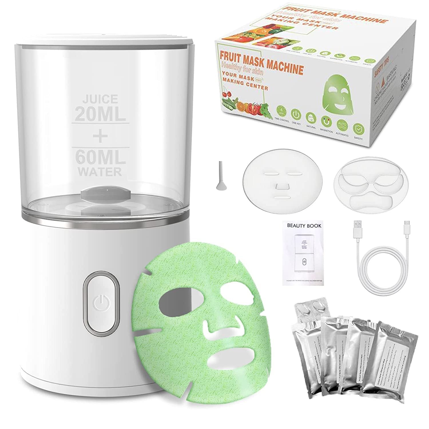 DIY Automatic Facial Fruit Vegetable Mask Maker Machine Mask Mini FaceSkin Rejuvenation Home Use Beauty Devices - DropOnline.co