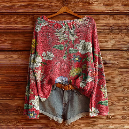 Women's Graphic Print Long Sleeve Blouse, Crew Neck Fall Fashion Tunic Top, Casual Dressy Work Shirt - DropOnline.co