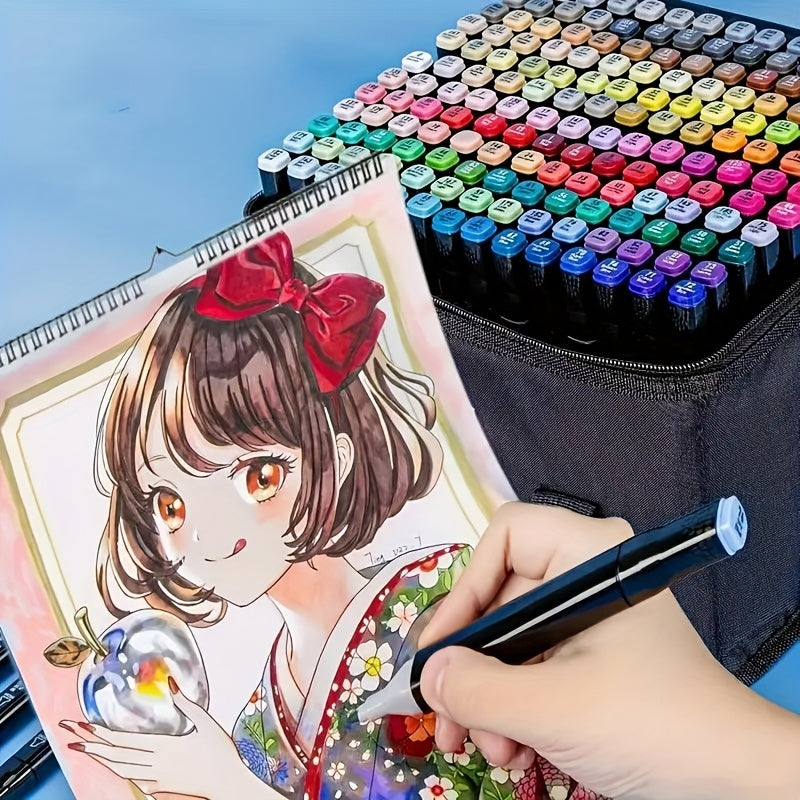 Alcohol Markers 120  Healthy Bright Professional Multi Colour Pens All Children Fold Color Naturally Colour Markers Oil-Based Scientific Purity Permanent Marker Pen - DropOnline.co