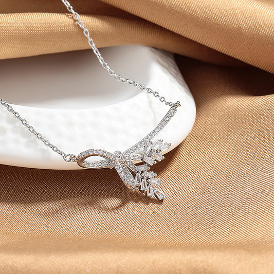 New Wheat Tassel Necklace Women's Design Sense - DropOnline.co