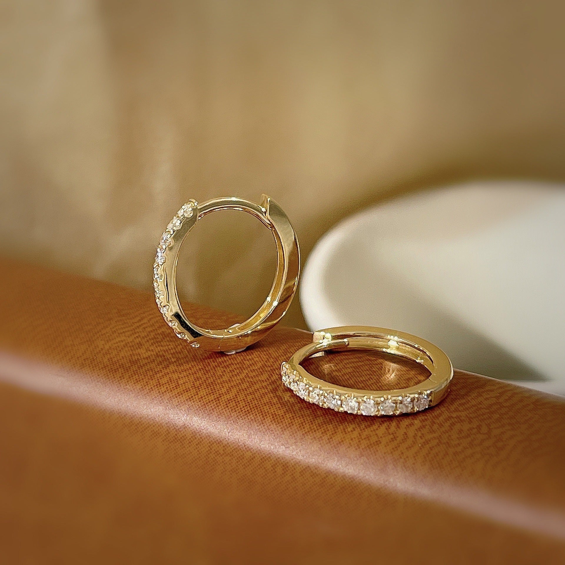 S925 Sterling Silver Needle Single Row Diamond Earrings For Women - DropOnline.co