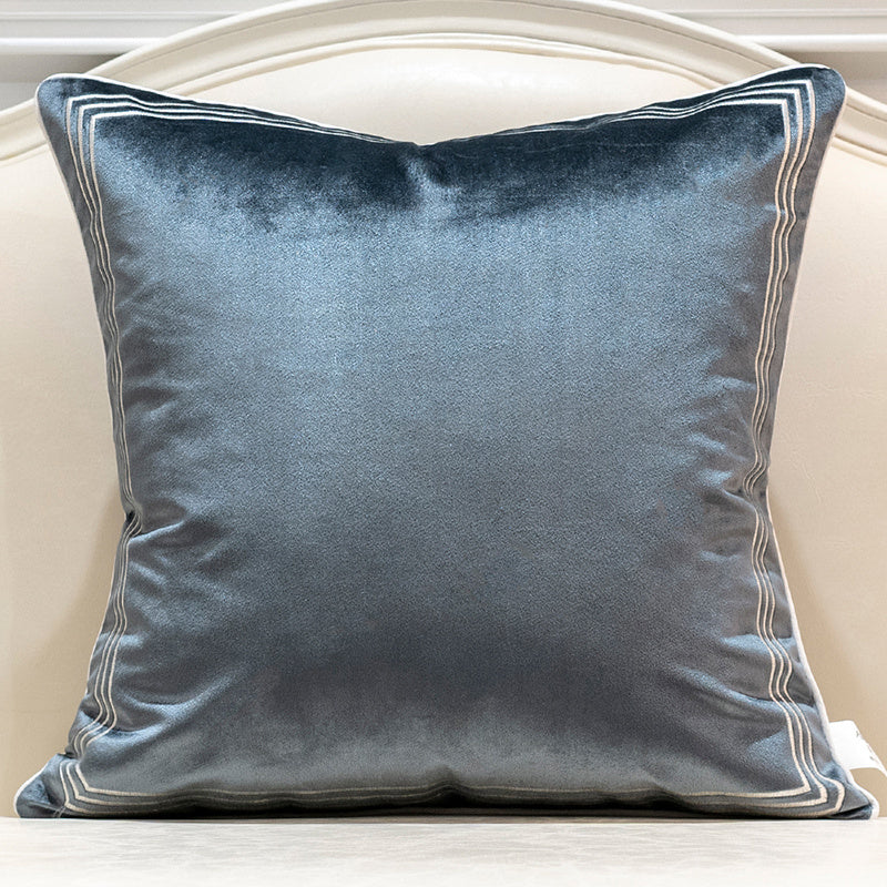 Patterned Cushion Cover Flannel Embroidered Home Decor Pillow Case - DropOnline.co