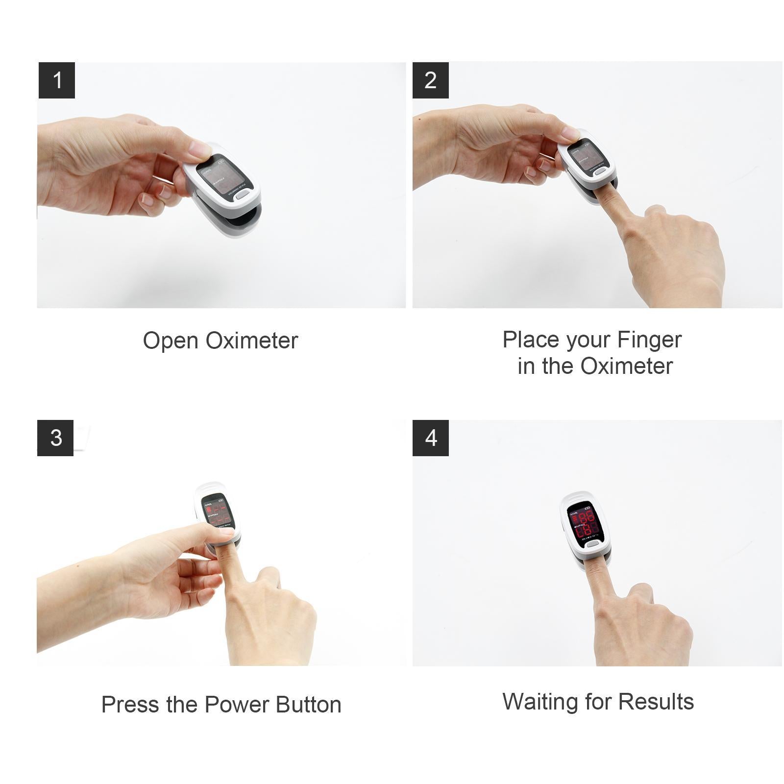 Finger-clip Pulse Oximeter, Blood Oxygen Saturation And Heart Rate Monitoring, With Soft Case, FDA Approved - DropOnline.co