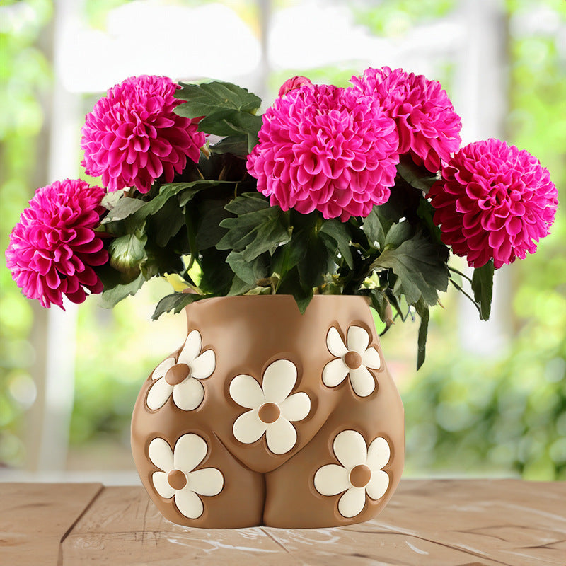 Creative Resin Body Art Flowerpot Home Home Decor - DropOnline.co