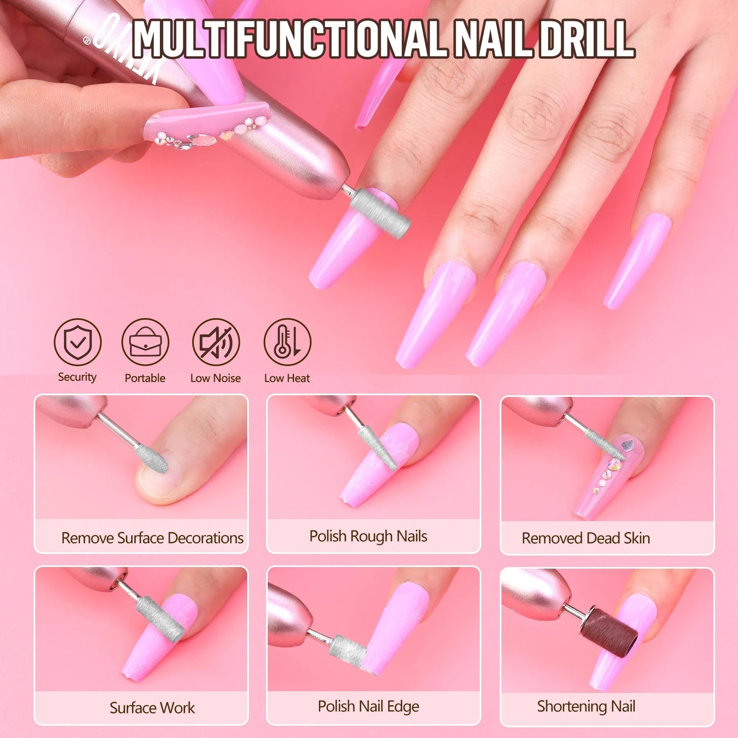 Acrylic Nail Kit Dip Powder Nail Kit Starter With Drill And UV Light, 20 Colors Fast Dry Powder Nail Dipping Kit, With Base & Top Coat Activator Dip Nail Kit For French Nail Art Manicure DIY - DropOnline.co