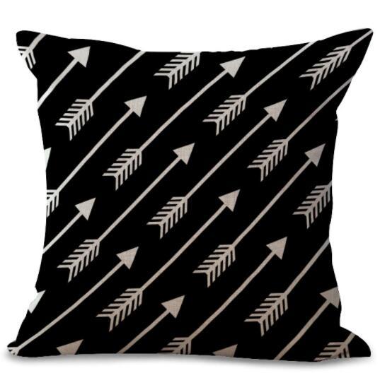 New Colorful Geometric Series Printed Linen Cotton Cushion Cover Home Decor Houseware Throw Pillow Case Almofadas Cojines - DropOnline.co