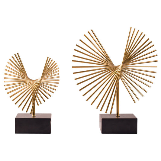 Modern Metal Sculpture - Creative Iron Home Decoration for Living Room & Office - DropOnline.co