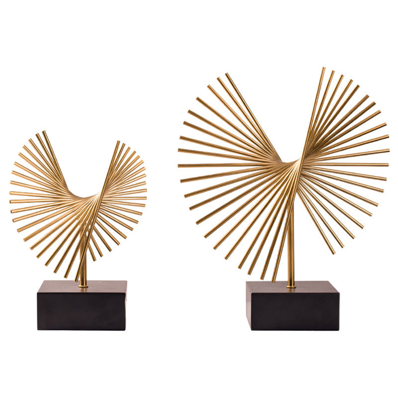 Modern Metal Sculpture - Creative Iron Home Decoration for Living Room & Office - DropOnline.co