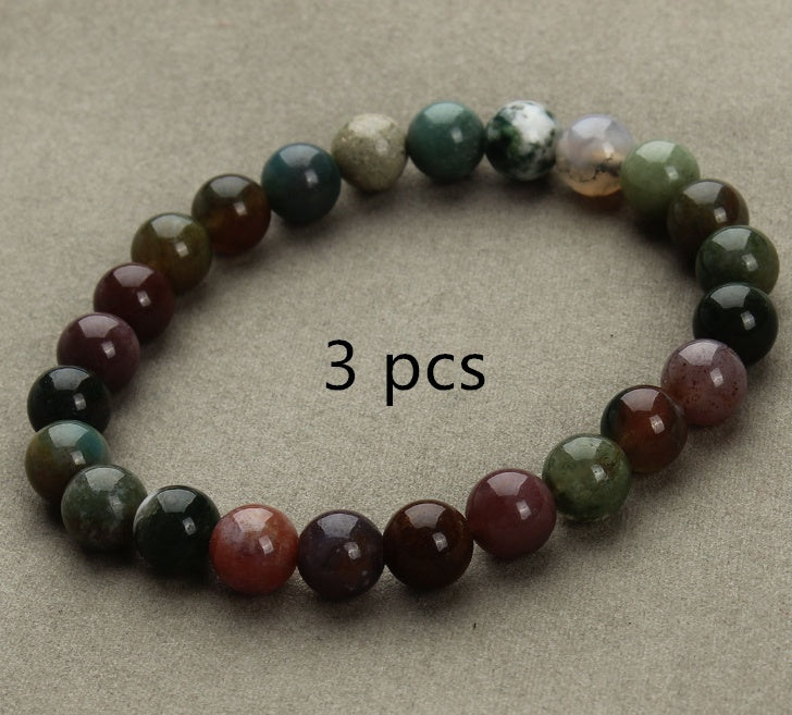 Aventurine Blue Sandstone Beads Round Bead Bracelet Bracelet - DropOnline.co