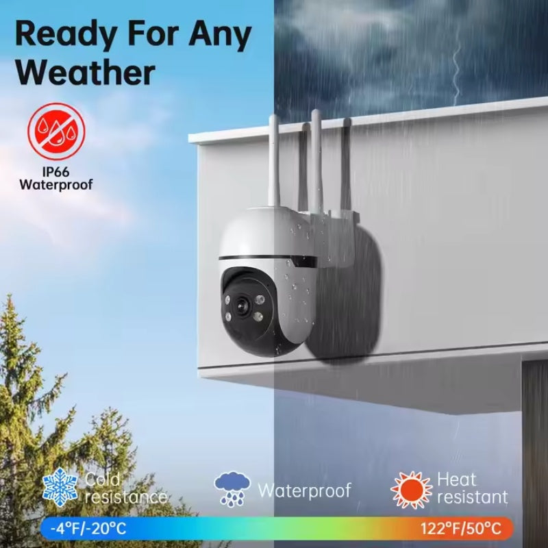 WESECUU 3MP PTZ Mini Wifi CCTV Camera - DropOnline.co