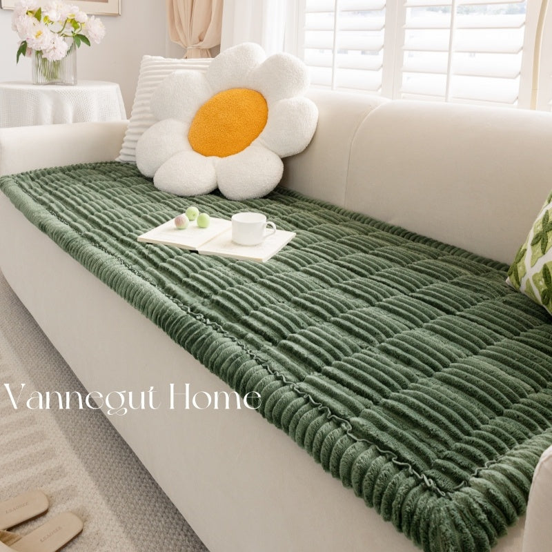 Sofa Cushion Autumn And Winter Thickening Plush Non-slip Tatami Cushion - DropOnline.co