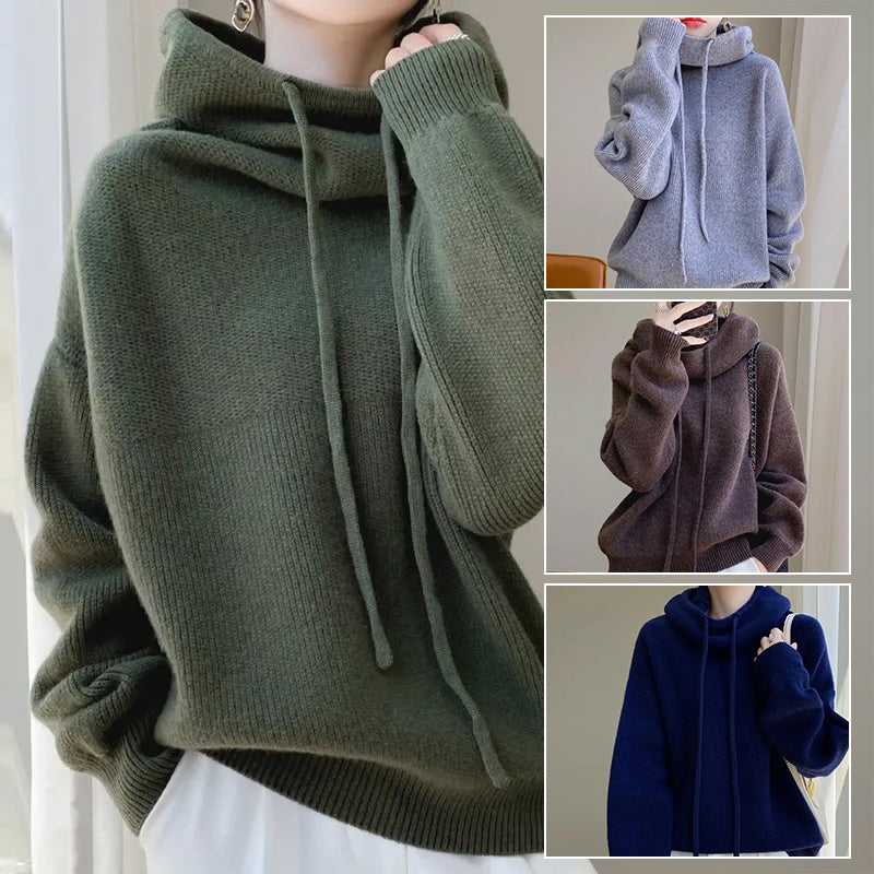 Women's Thicken Lazy Style Sweater - All-Match Long-Sleeved Pullover - DropOnline.co