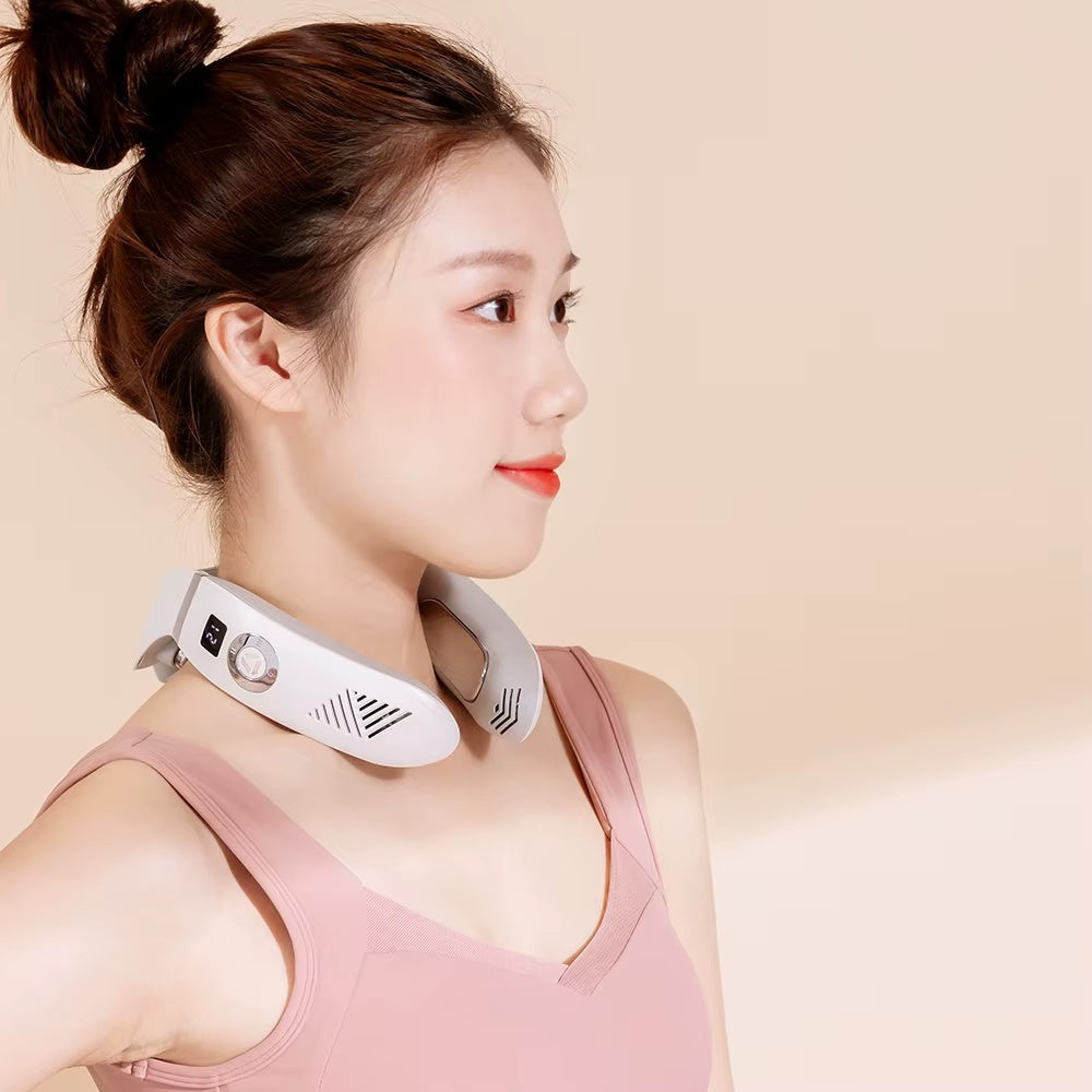 Wholesale Customized Wireless Personal Portable Neck Wearable Massagers Cold And Warm Hanging Neck Massager - DropOnline.co