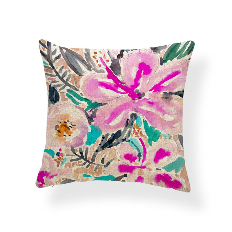 Daffodil printed cushion - DropOnline.co