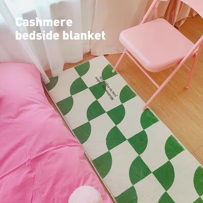 Simple Living Room Sofa Coffee Table Cushion Bedroom Bedside Blanket - DropOnline.co