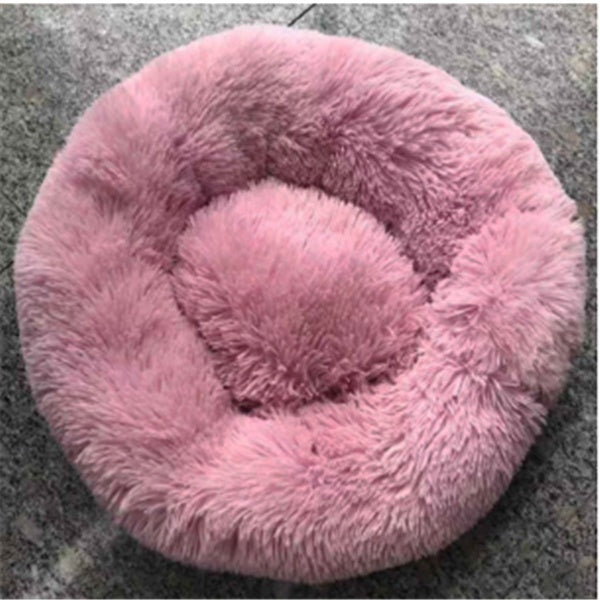 Round Long Hairy Autumn And Winter Nest Pad Cat Mattress - DropOnline.co