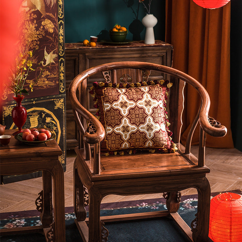 European-American Flower And Bird Christmas Pillowcase Bedside New Year Cushion - DropOnline.co